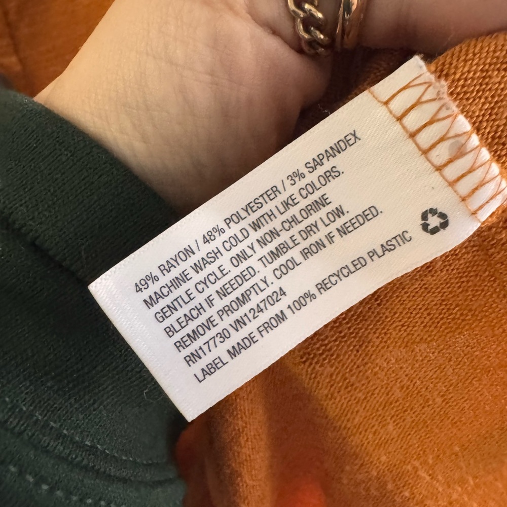 Ava & Viv Orange Blouse - Picture 5 of 6